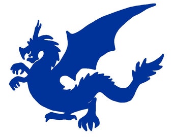 Pudgy Dragon vinyl decal, home and auto