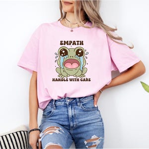 Empath Frog Cute Animal Shirt Frog and Toad Meme Shirt Funny Frog Shirt Friendship Gifts Frog Tshirt Best Friend Gift