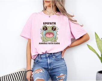 Empath Frog Cute Animal Shirt Frog and Toad Meme Shirt Funny Frog Shirt Friendship Gifts Frog Tshirt Best Friend Gift