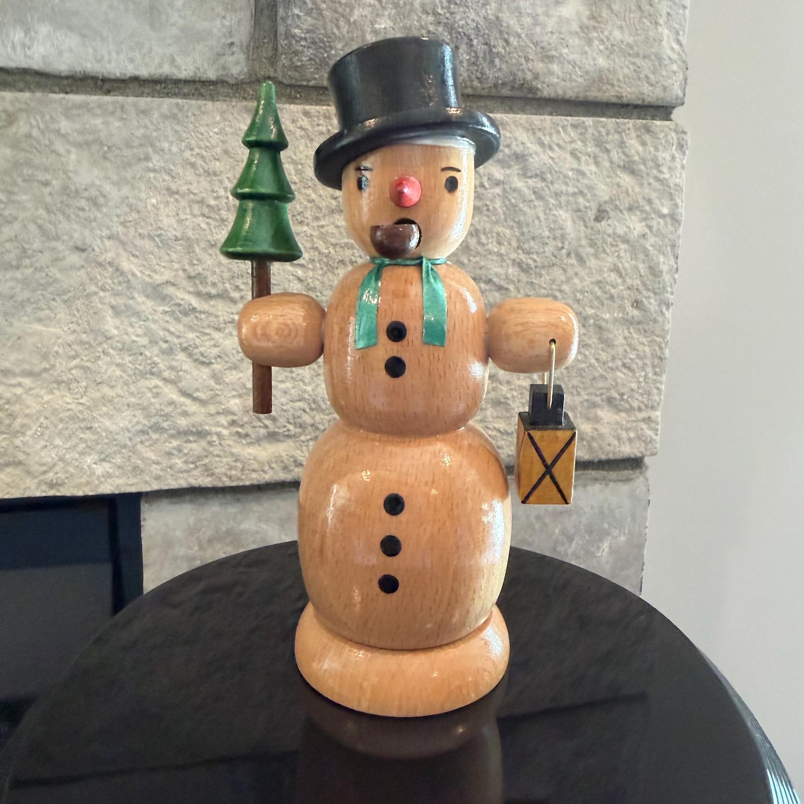 Erzgebirge German Snowman Smoker