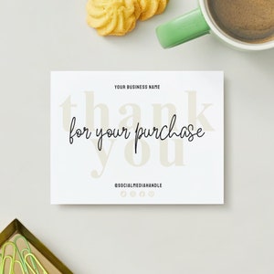 Thank You Business Card Template