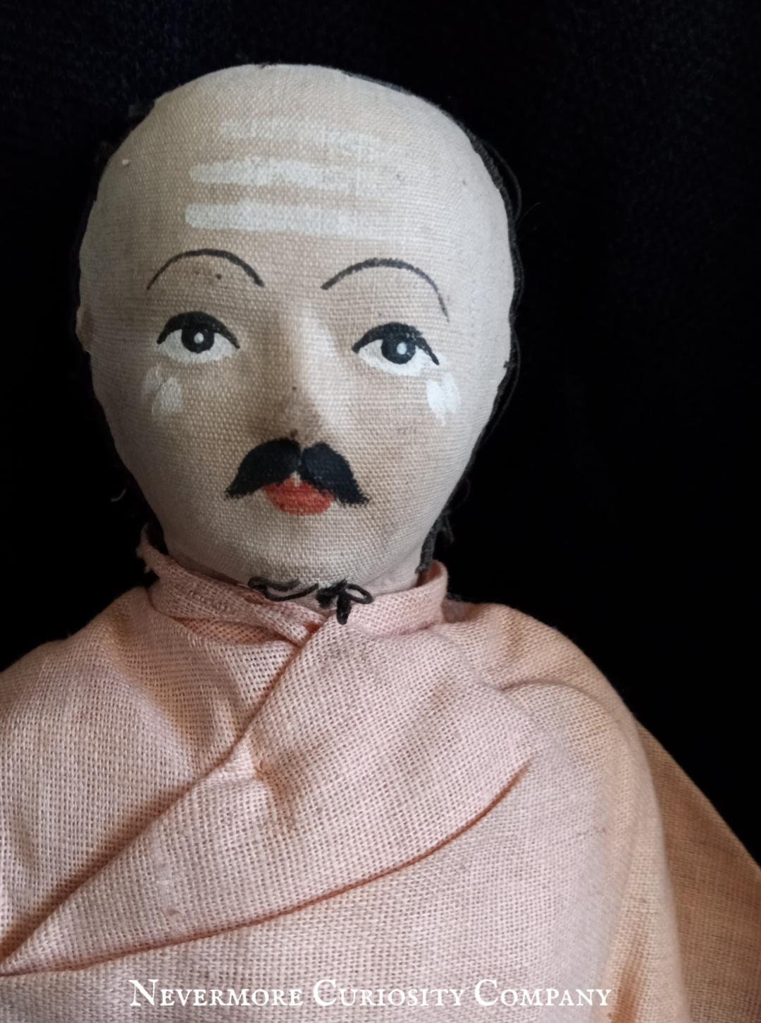 Vintage Cloth Asian Doll Man With Bucket Handmade Etsy