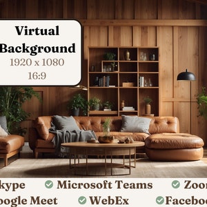 Virtual Background - Cozy Warm Room | HD Quality | Personalize Your Video Calls with Stylish Backdrops | Easy to Use Remote Work Solution