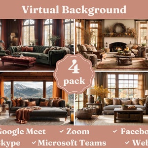 FALL BUNDLE - Virtual Backgrounds | HD Quality | Personalize Your Video Calls with Stylish Backdrops | Easy to Use Remote Work Solution