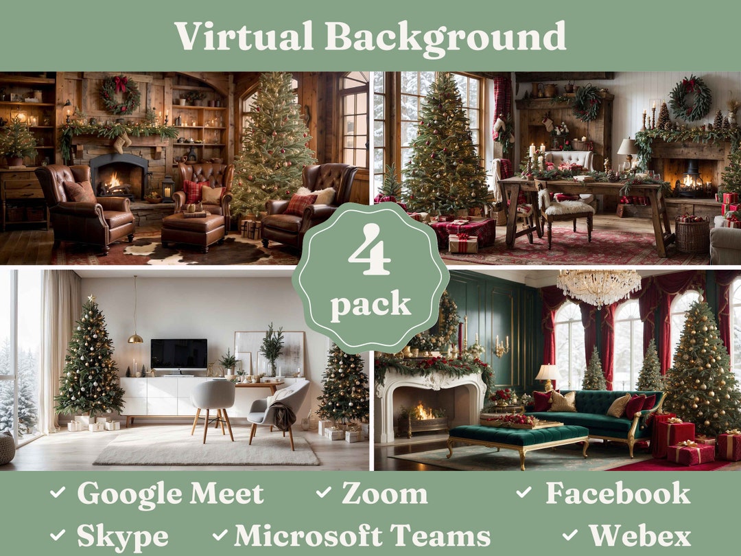 CHRISTMAS BUNDLE - Virtual Backgrounds | HD Quality | Personalize Your ...