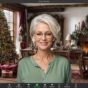 Virtual Background - Christmas Workshop | HD Quality | Personalize Your Video Calls with Stylish Backdrops |Easy to Use Remote Work Solution
