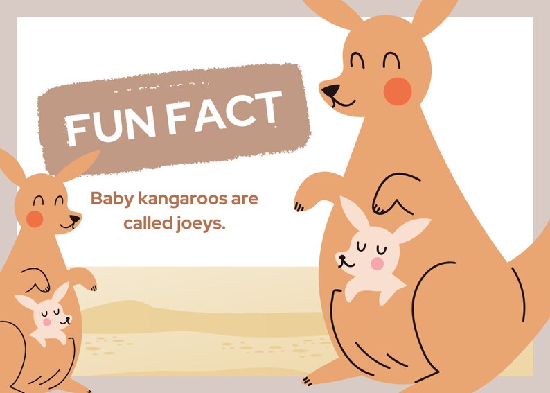 50 Printable Lunch Box Animal Fact Cards - Educational and Fun Animal ...