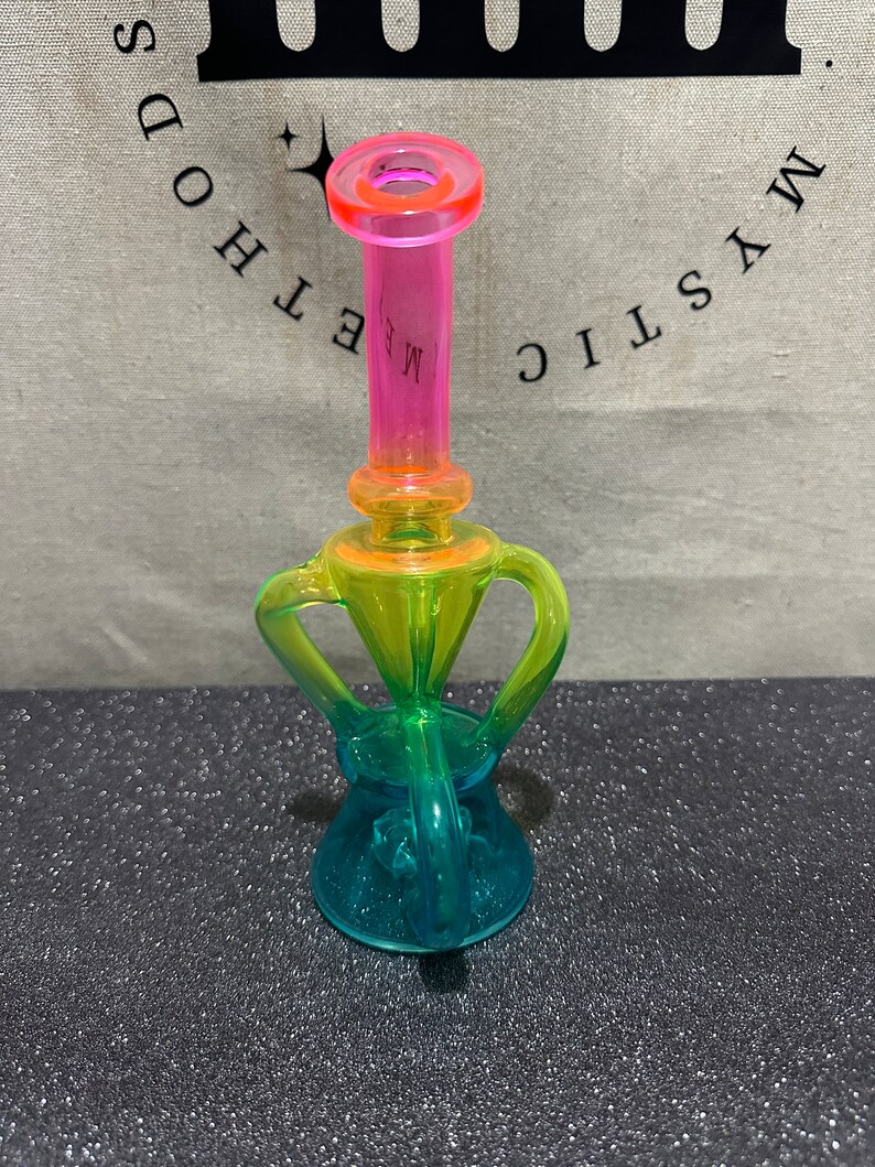 Rainbow Preimum 8 Frosted Glass Pipe/standing Pipe Etsy