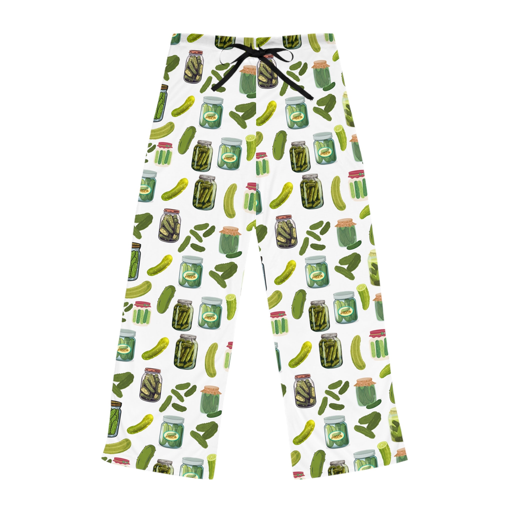 Adult Pickle Pajama Pants, Pickle Lounge Pants, Gift for Her, Gift for