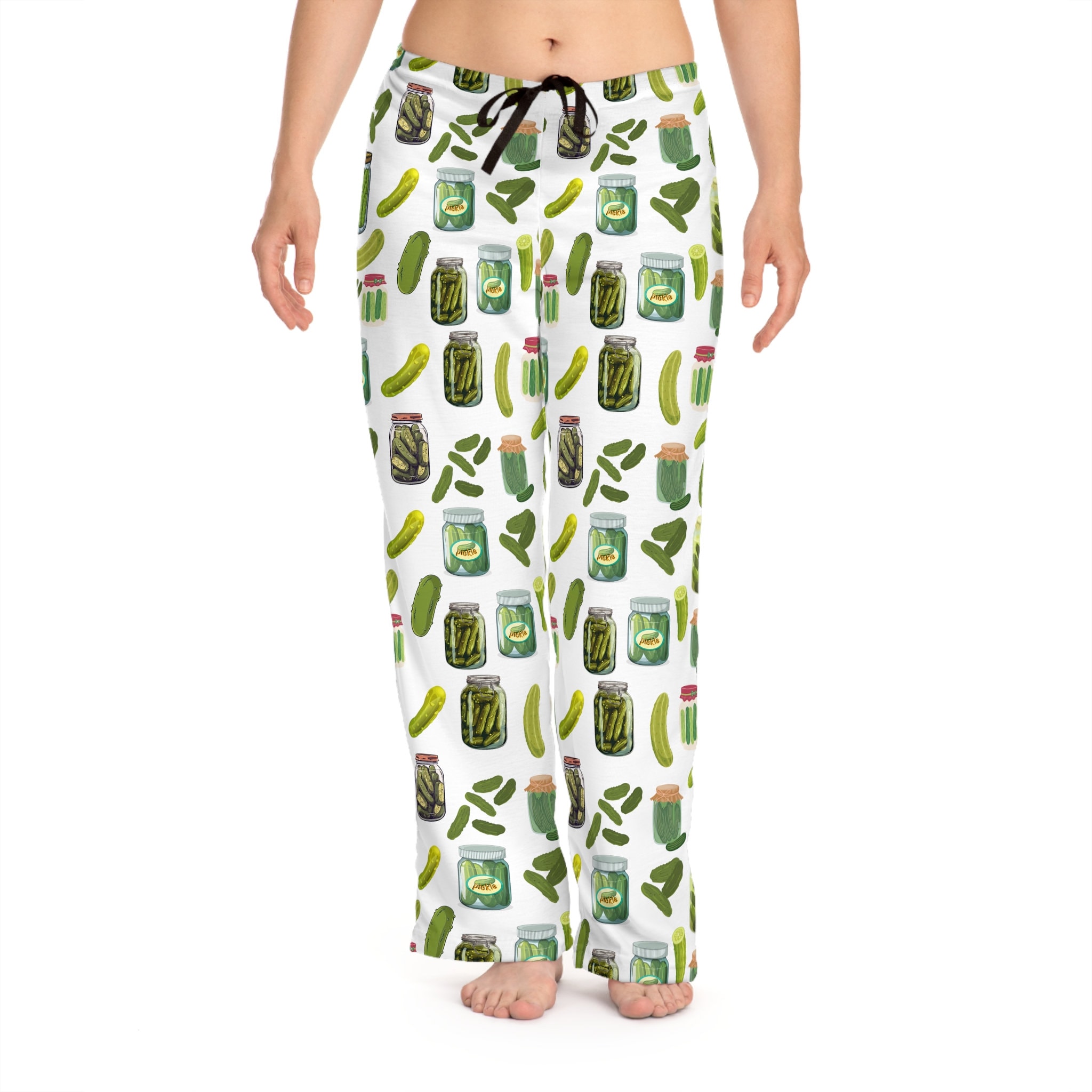 Pickle Pajama Pants, Pickle Lounge Pants, Gift for Her, Gift for Teen