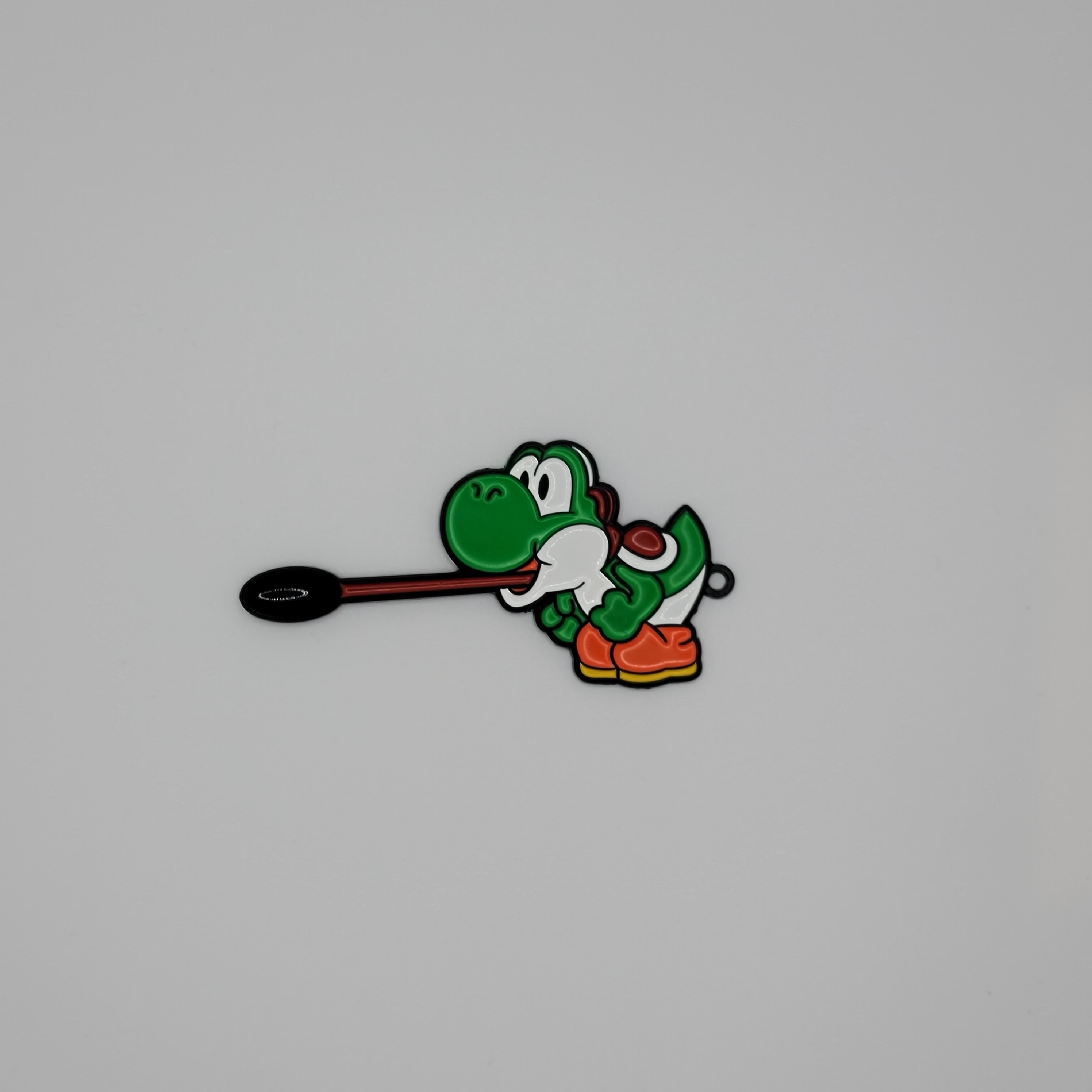 Super Mario Yoshi 3D Silicone Keychain, Cartoon Silica Gel Key
