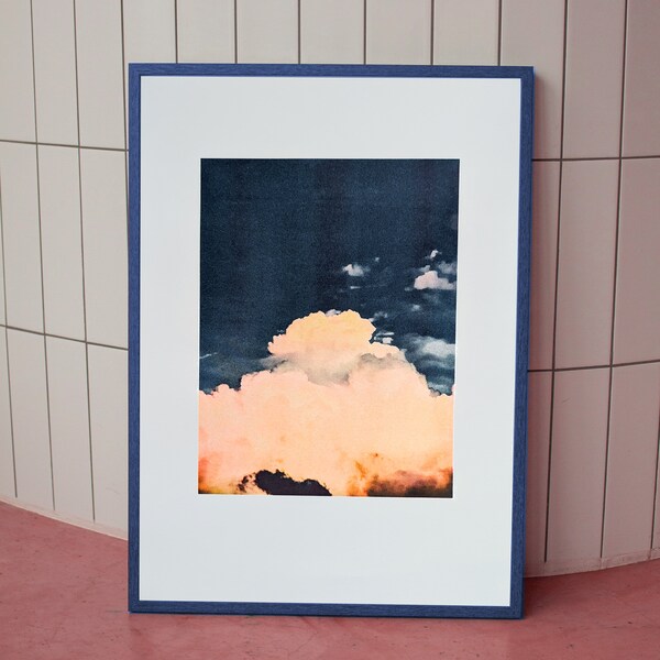 DIN A3 Plakat "Cloudy", Risoprint ohne Rahmen