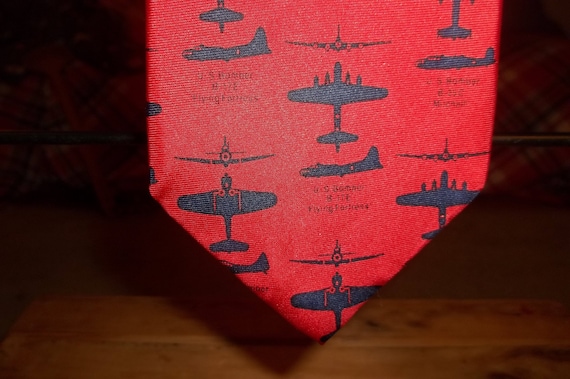 Vintage Y2K Josh Bach Men's Silk Necktie Tie Red … - image 1