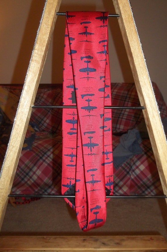 Vintage Y2K Josh Bach Men's Silk Necktie Tie Red … - image 6