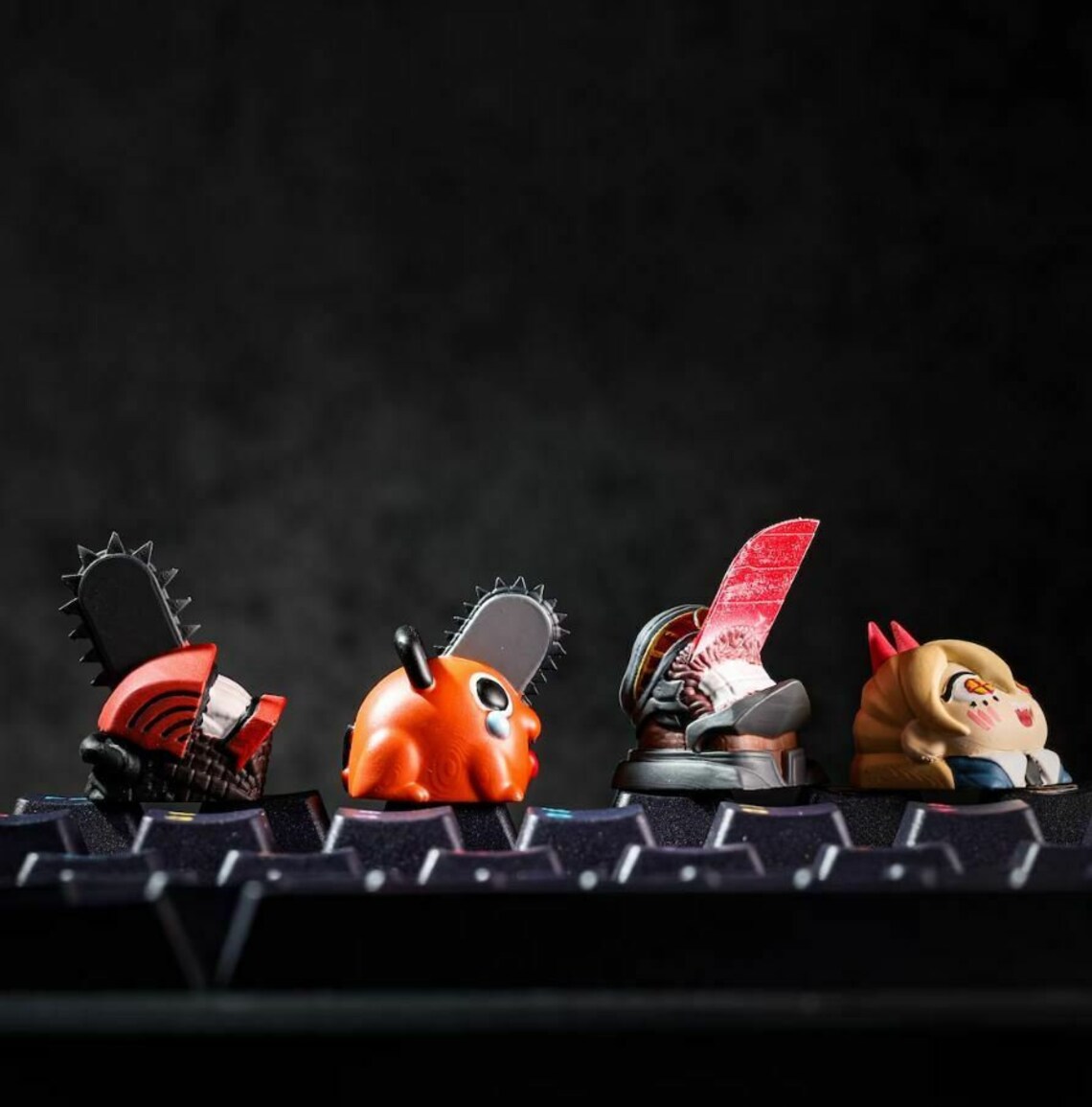 Chainsawman Keycaps Anime Dog Keycap Cute Saw Dog Keycap Etsy