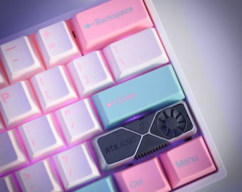 Gaming PC Handgemachte Artisan-Tastenkappe Rechte Umschalttaste, mechanische Cherry MX-Tastatur, Grafikkarten-Tastenkappe, gpu-Tastenkappe, Geschenk für Sie, Rtx-Tastenkappe