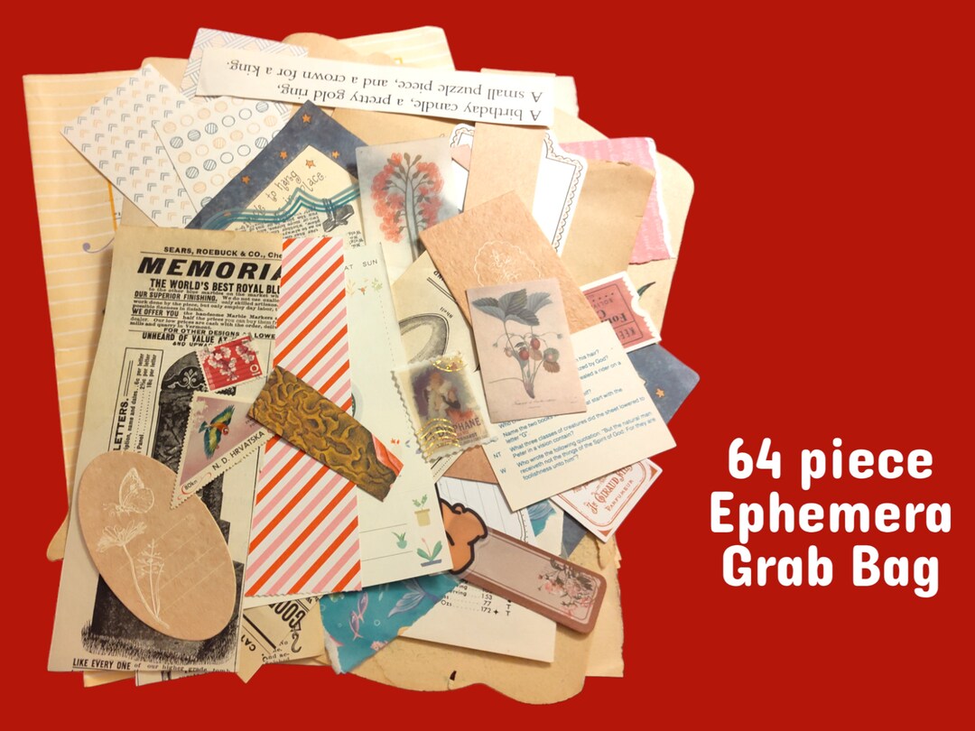 Vintage Ephemera Pack for Junk Journaling Old Paper Pack Etsy