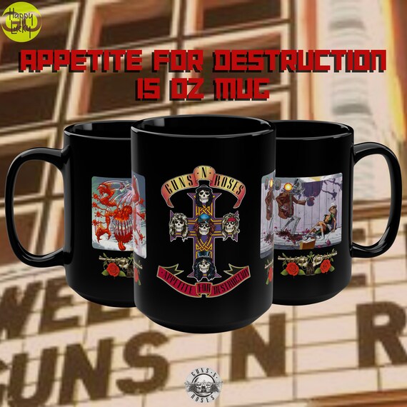 Guns N' Roses Mug, Coffee Cup, Black Mug, 15oz, Rock Mug, Album Cover,  Music Fan Mug, Gift Mug - Etsy