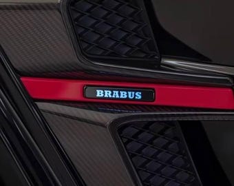 Inserti parafango blu con logo Brabus con LED per Mercedes G Wagon