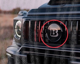 Stemma in plastica Brabus per la griglia del radiatore Mercedes-Benz G-Wagon Classe C W463a W464
