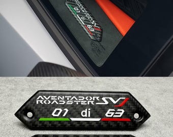 Lamborghini Aventador SVJ 63 Roadster Carbon Emblem