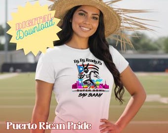 Download digital para fãs de música latina, coelho com bandeira porto-riquenha, futebol, PNG