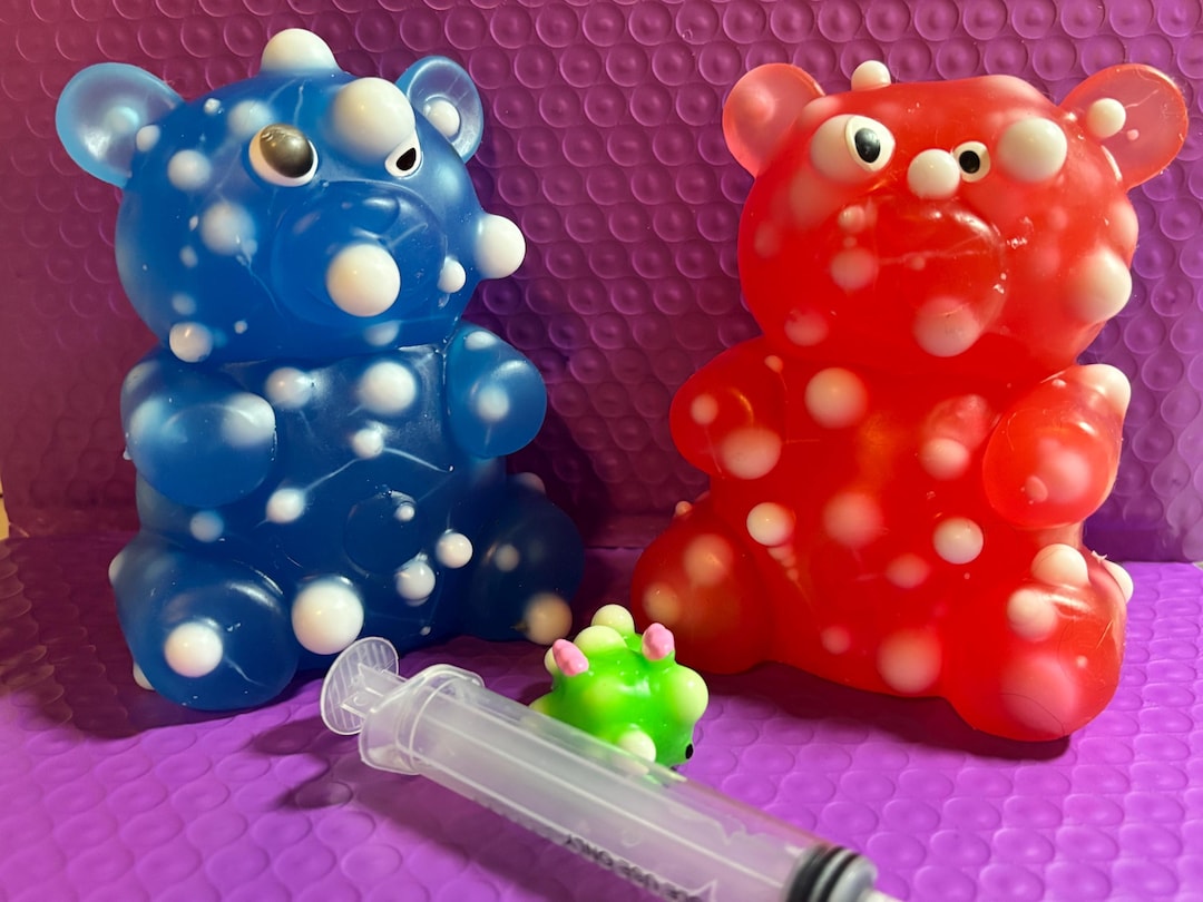 Pimple Popper and Picky Pad Combo Kit! Large Bear, Syringe, 3D Printed ...