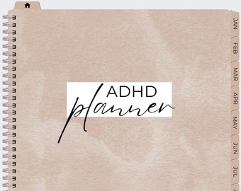 ADHD Digital Planner, Undated ADHD Planner, PDF Planner