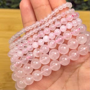 Rose Quartz Beaded Bracelet | Love & Relationships | Intuitively Chosen