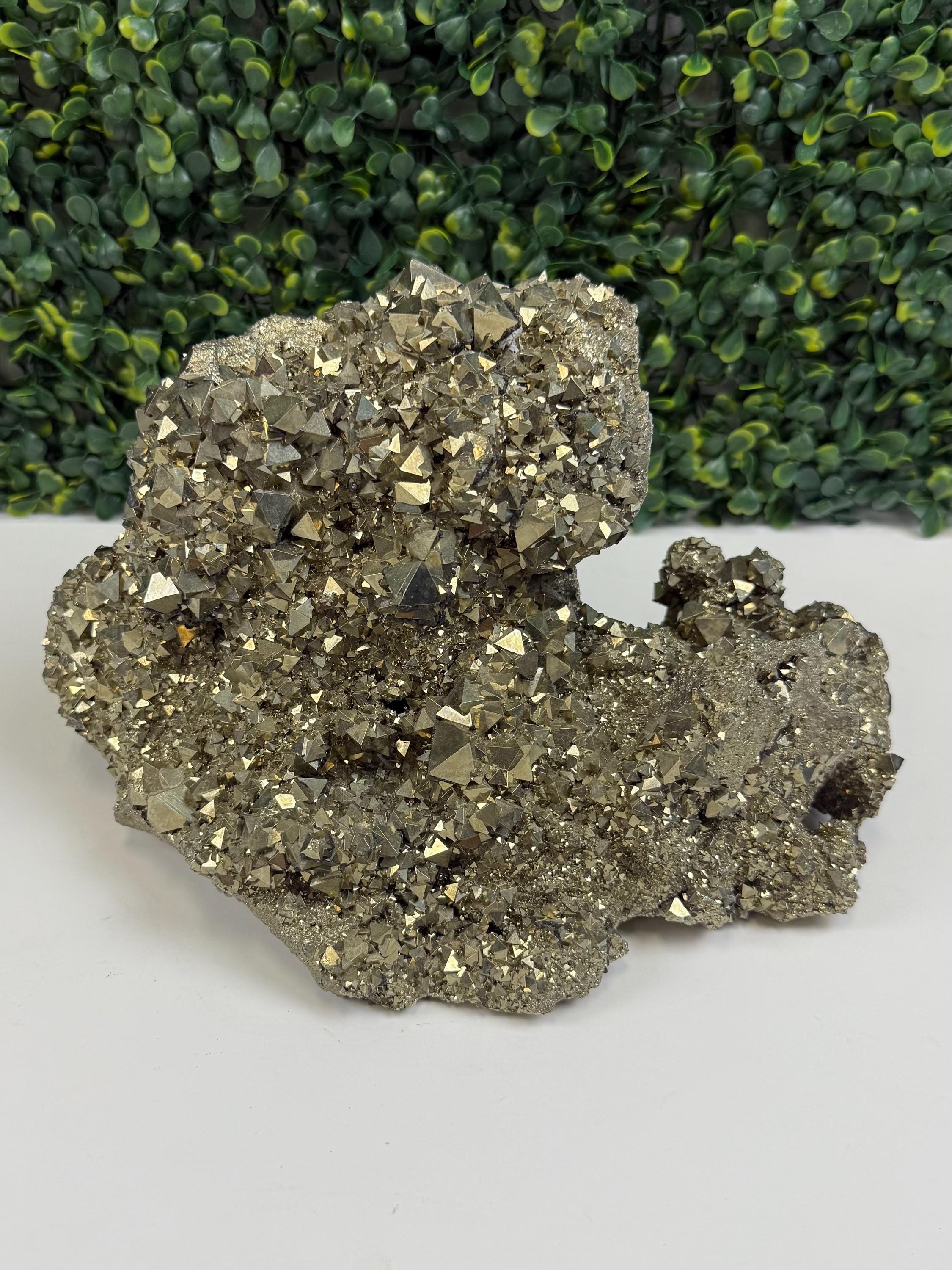 Octahedral Pyrite Cluster No. 2 | Large Peruvian Mineral Specimen ...