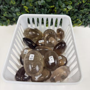 Smoky Quartz Palm Stone | You Pick | Protection & Grounding