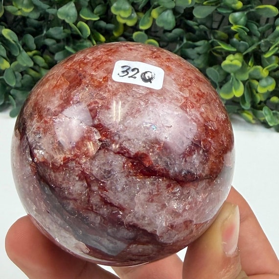 Fire Quartz Sphere No. 6 | Hematoid Quartz | Vitality & Energy Alignment