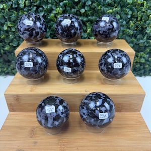 Indigo Gabbro Sphere | You Pick | Spiritual Growth & Intuition
