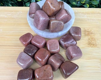 Red Aventurine Tumbled Stone | Confidence & Empowerment | Intuitively Chosen