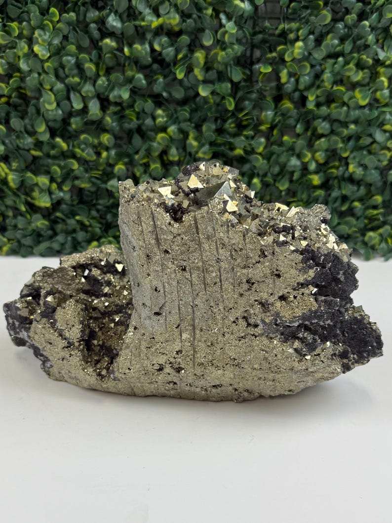Octahedral Pyrite Cluster No. 2 | Large Peruvian Mineral Specimen ...