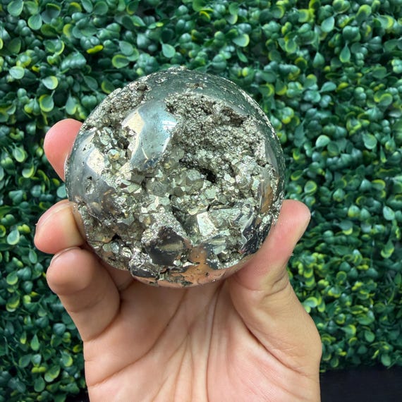 Pyrite Sphere No. 2 | Fool's Gold Stone | Manifestation & Goal Setting