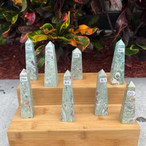 Ruby in Fuchsite Towers | You Pick | Love and Relationships | UV Reactive Stone