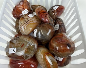 Sardonyx Palm Stone | You Pick | Protection & Grounding