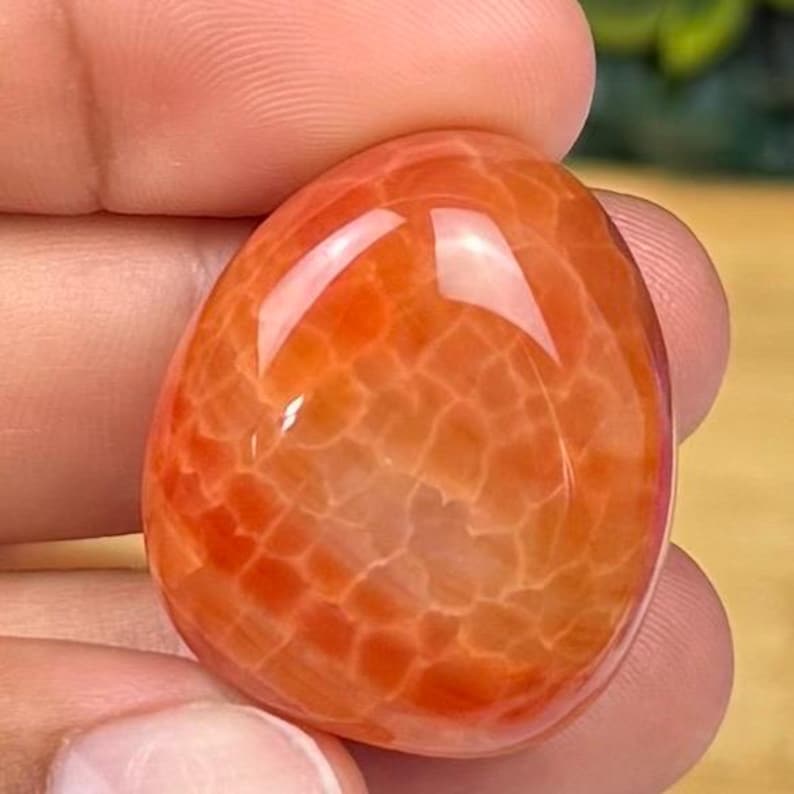 Fire Agate Tumbled Stone | Confidence & Empowerment | Intuitively Chosen image 6