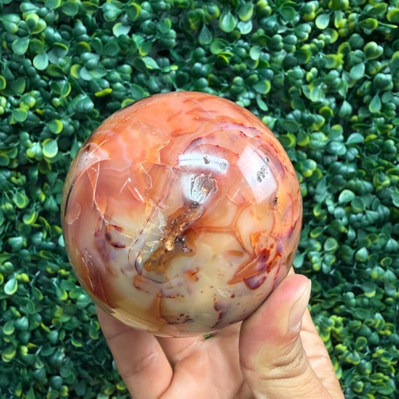 Carnelian Sphere No. 2 | Vitality & Energy Alignment