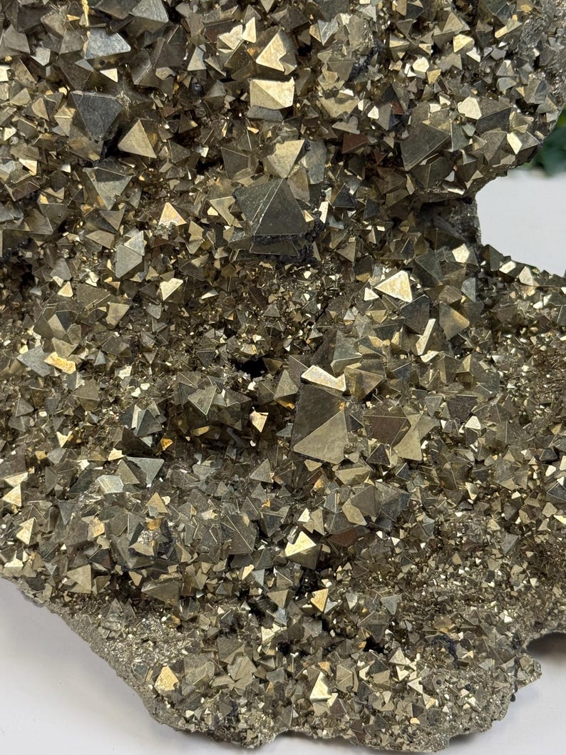 Octahedral Pyrite Cluster No. 2 | Large Peruvian Mineral Specimen ...