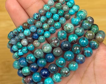 Chrysocolla kralenarmband | Zelfvertrouwen & Kracht | Intuïtief gekozen