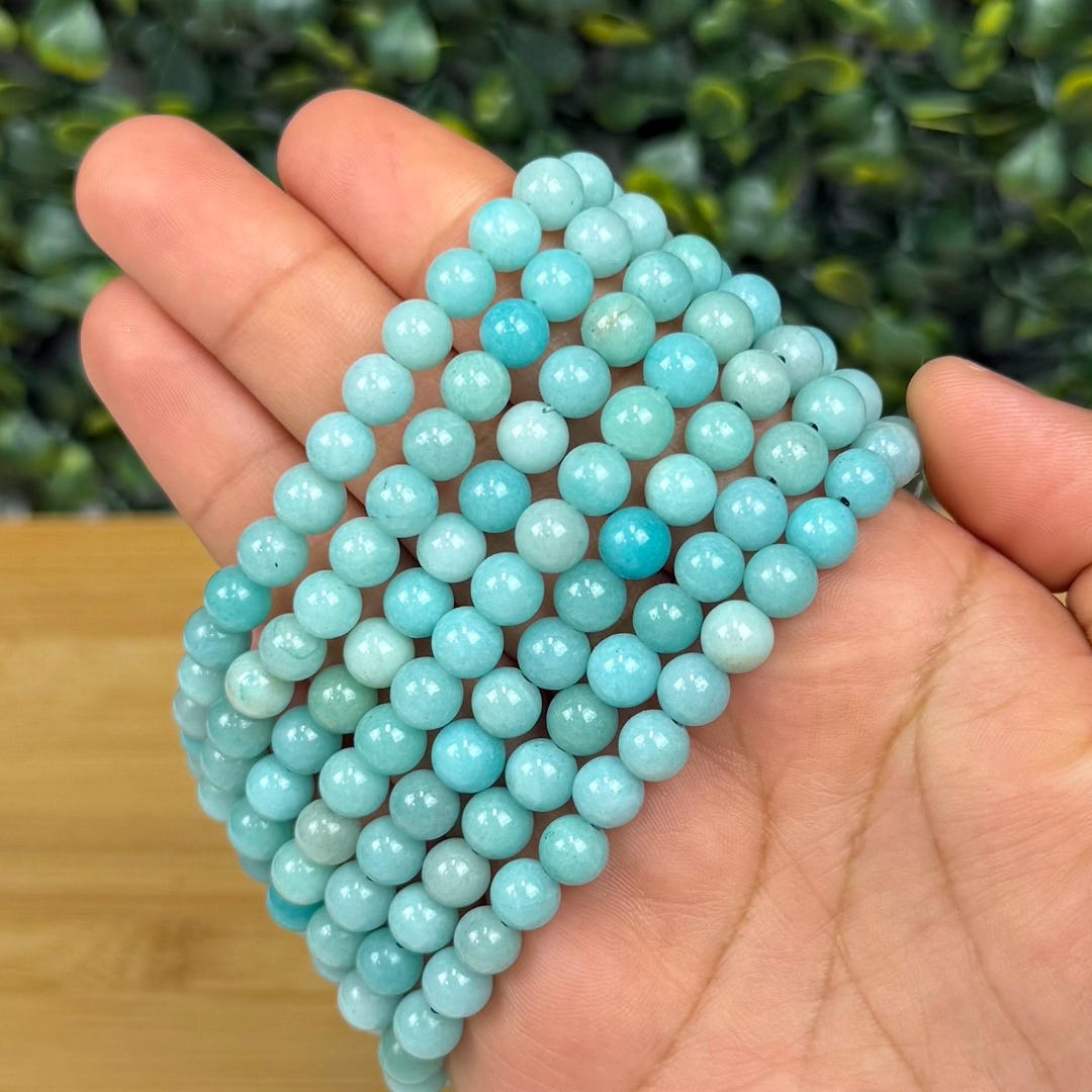 Amazonite Beaded Bracelet Grade A+ | Confidence & Empowerment ...
