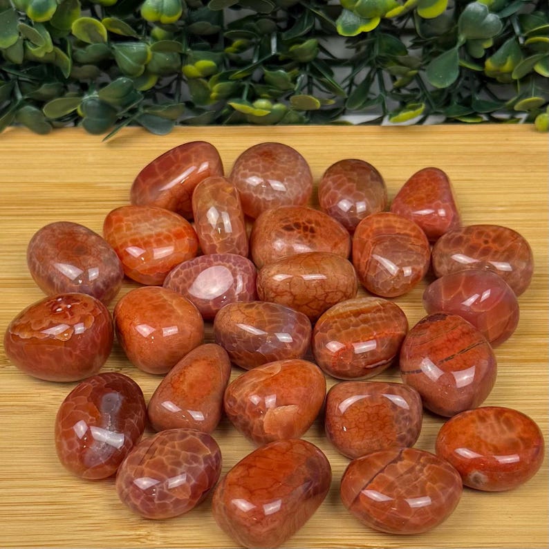 Fire Agate Tumbled Stone | Confidence & Empowerment | Intuitively Chosen image 4