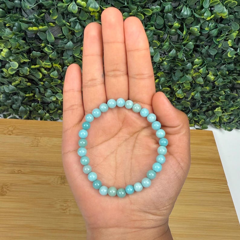 Amazonite Beaded Bracelet Grade A+ | Confidence & Empowerment ...