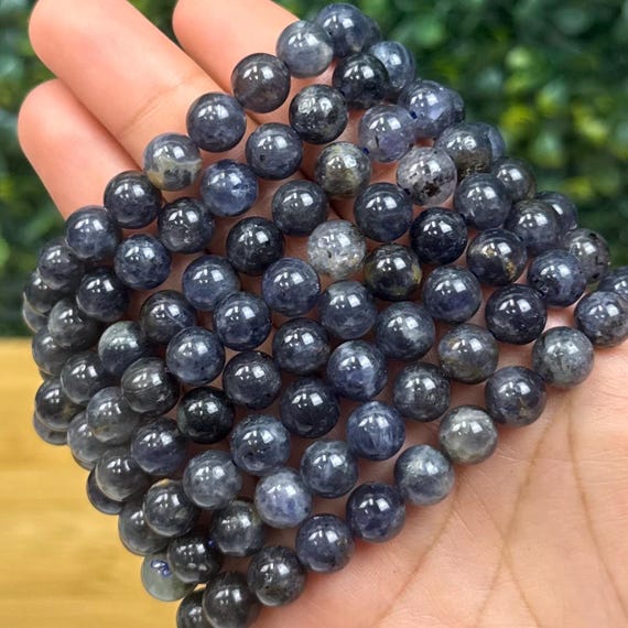 Iolite Beaded Bracelet | Spiritual Growth & Intuition | Intuitively Chosen