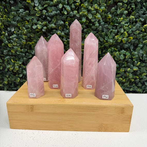 Gemmy Rose Quartz Tower | Love & Relationships | You Pick