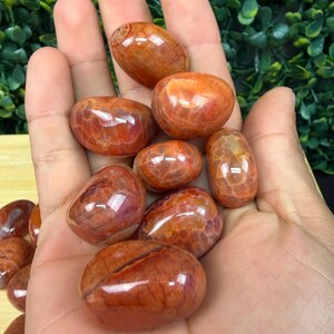 Fire Agate Tumbled Stone | Confidence & Empowerment | Intuitively Chosen image 2