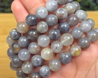 Grey Agate Beaded Bracelet | Protection & Grounding | Intuitively Chosen