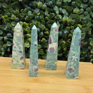 Ruby in Fuchsite Towers | Love and Relationships | UV Reactive Stone | You Pick